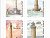 Lighthouses of France | 5 Aug 2019 | A1114, A1512, A1822, A1850 | booklet pane