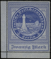 Stylized L/H | 1916 | image courtesy of www.GermanStamps.net