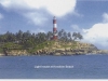 India postal card Lighthouse at Kovalam Beach