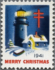 United States Christmas seal 1941