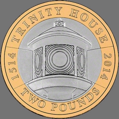 Trinity House 2 pound coin, 2014