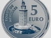 2011 Spanish coin showing the Tower of Hercules